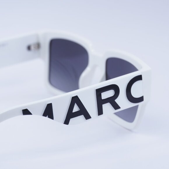 Marc Jacobs MARC 739/S 0CCP 90 Sunglasses White Square Frame, Grey Lenses - Picture 5 of 10